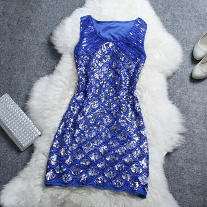 Sexy Beaded Sequined Dress